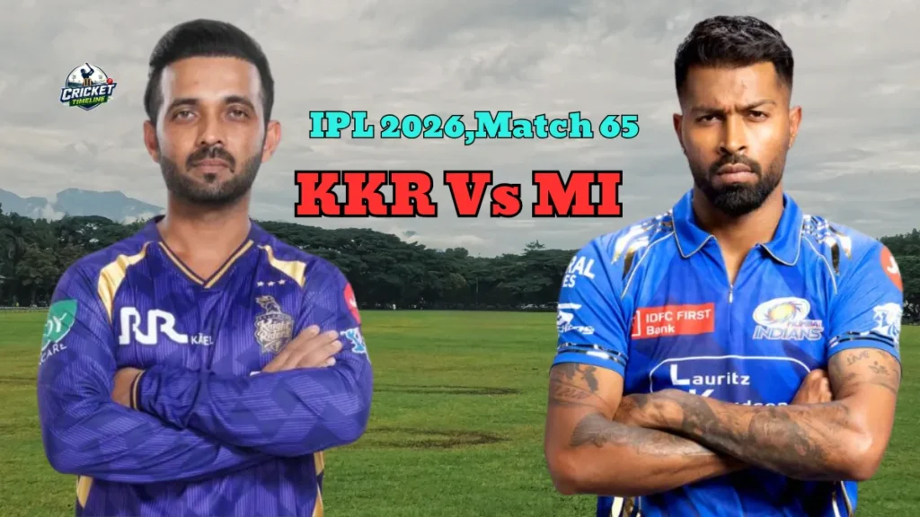 IPL 2026, Match 65: KKR vs MI Today